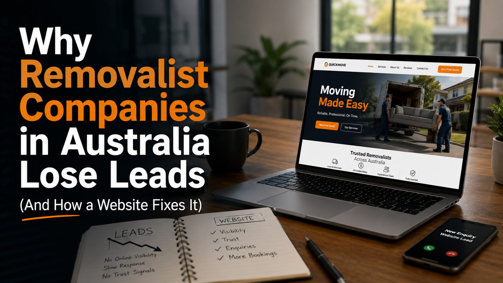 Why Removalist Companies in Australia Lose Leads (And How a Website Fixes It)