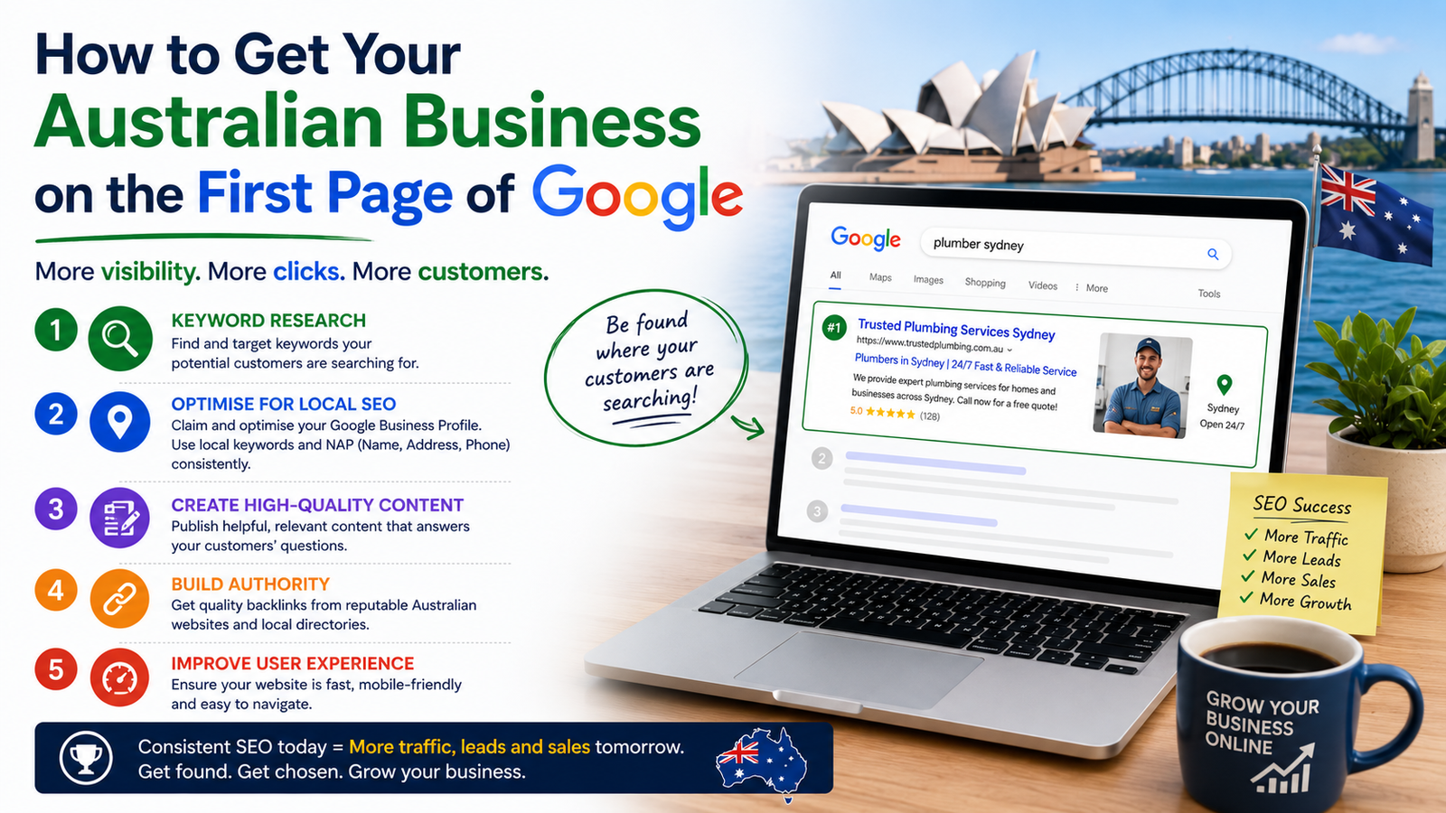How to Get Your Australian Business on the First Page of Google